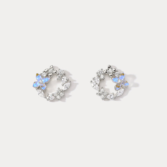 Flower Silver Earrings