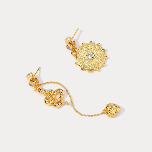 Snake Mismatched Earrings