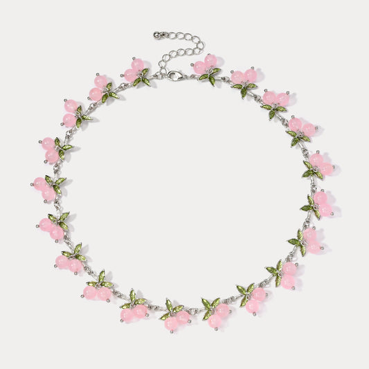 Pink Raspberry Necklace
