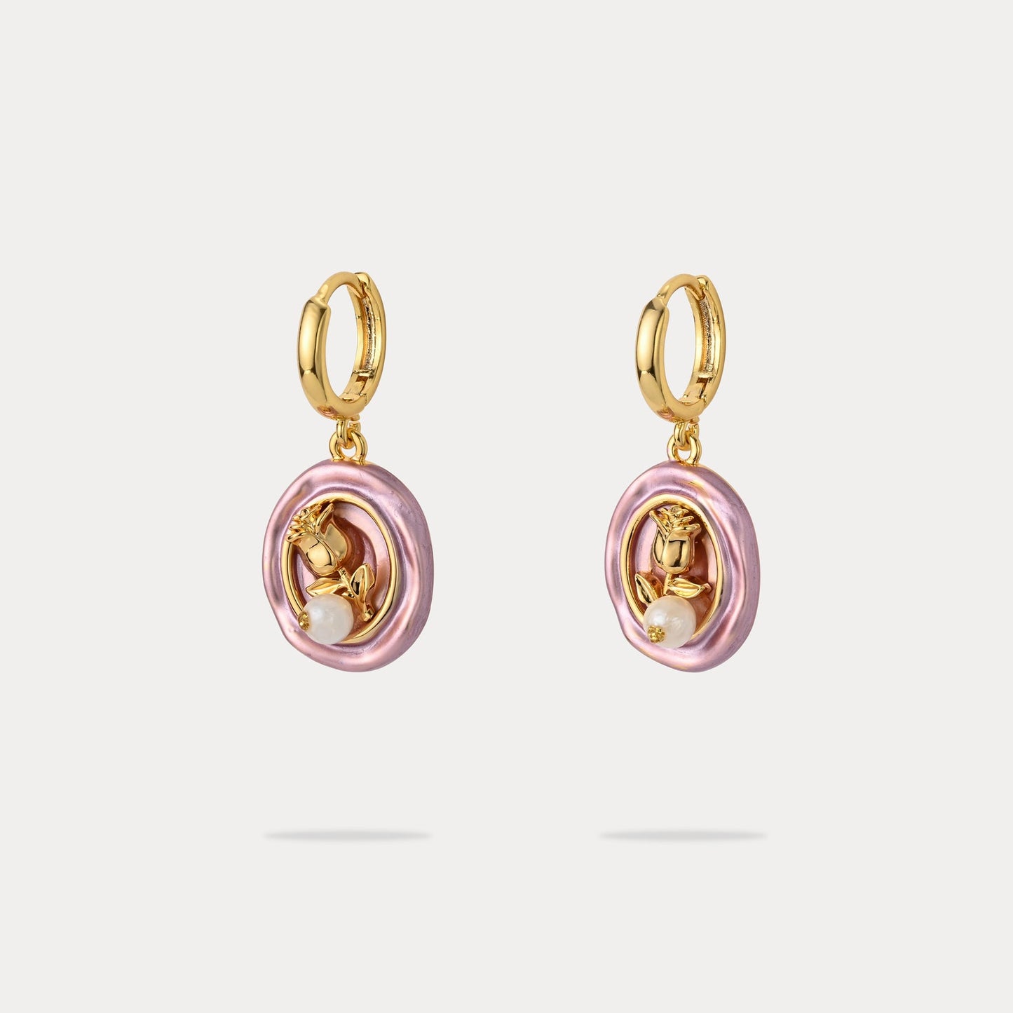 Rose Pearl Earrings