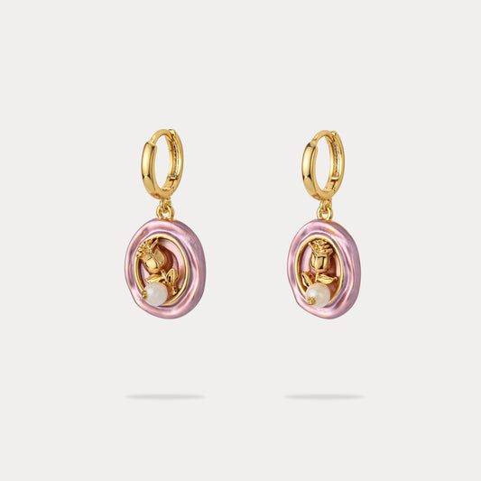 Rose Pearl Earrings