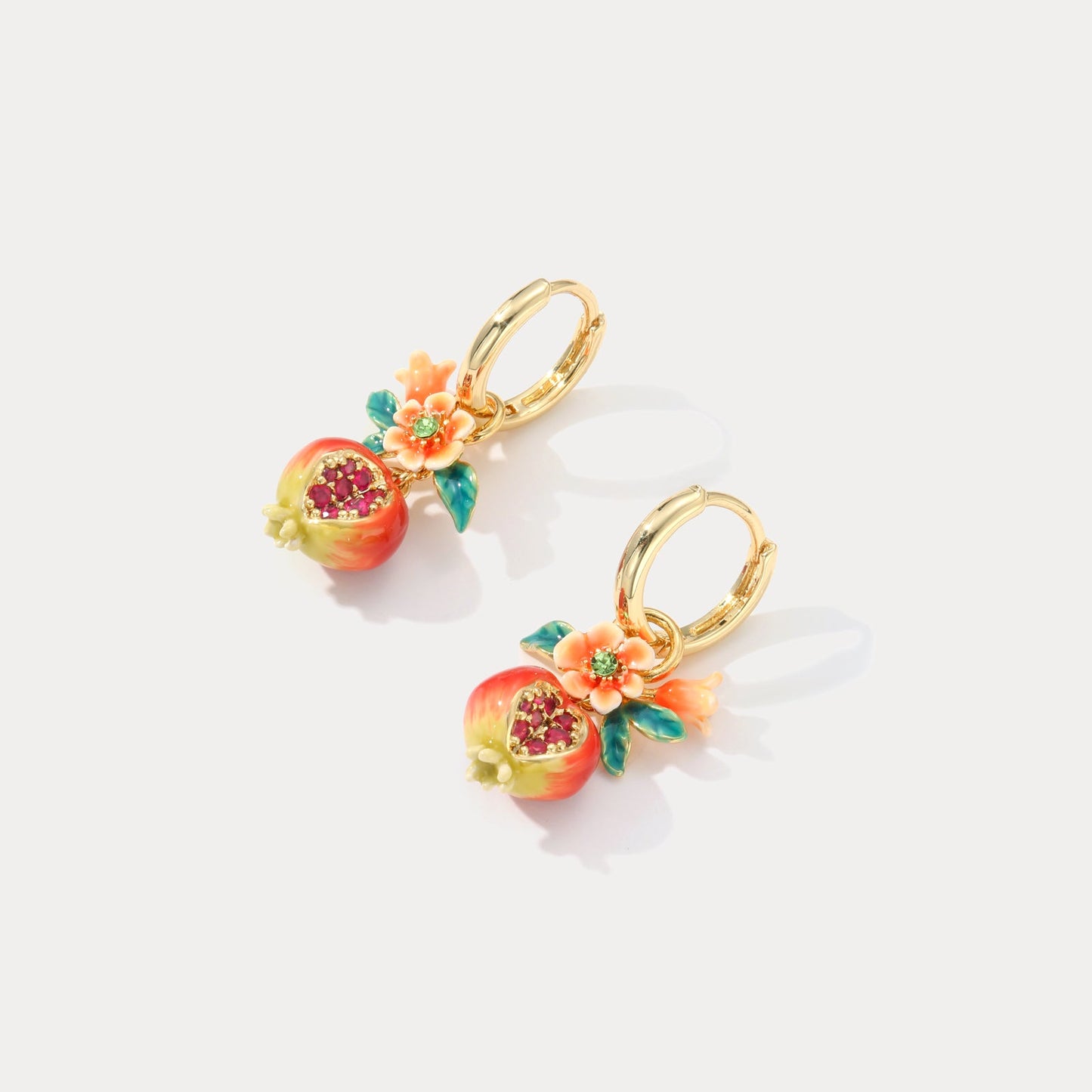 Pomegranate Flower Earrings