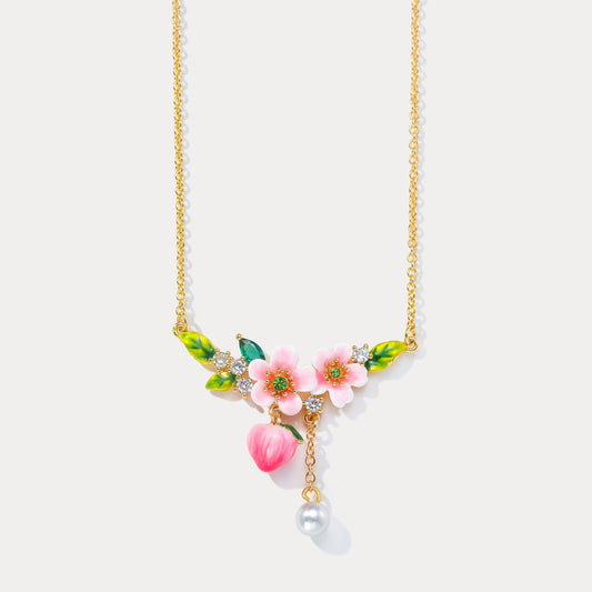 Peach Blossom Necklace