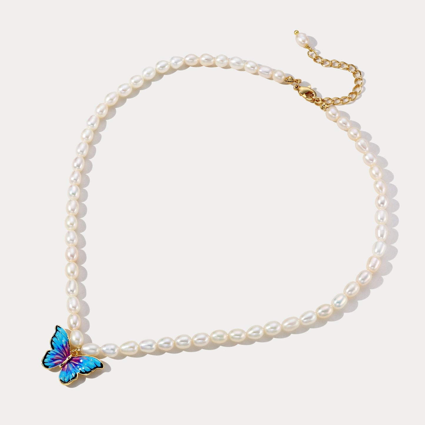 Butterfly Pearl Necklace