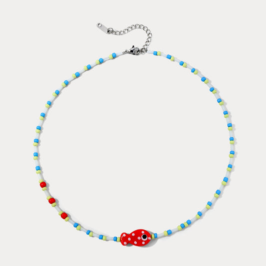 Fish Beaded Necklace