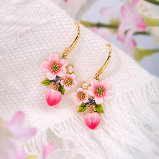 Peach Blossom Earrings