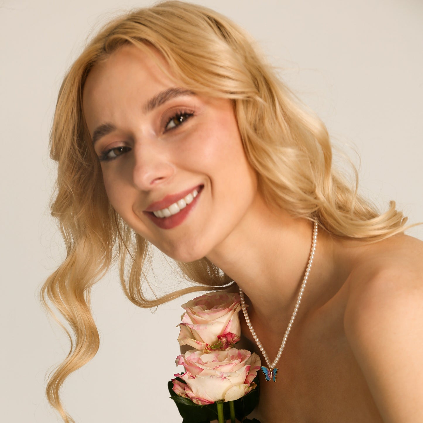 Butterfly Pearl Necklace