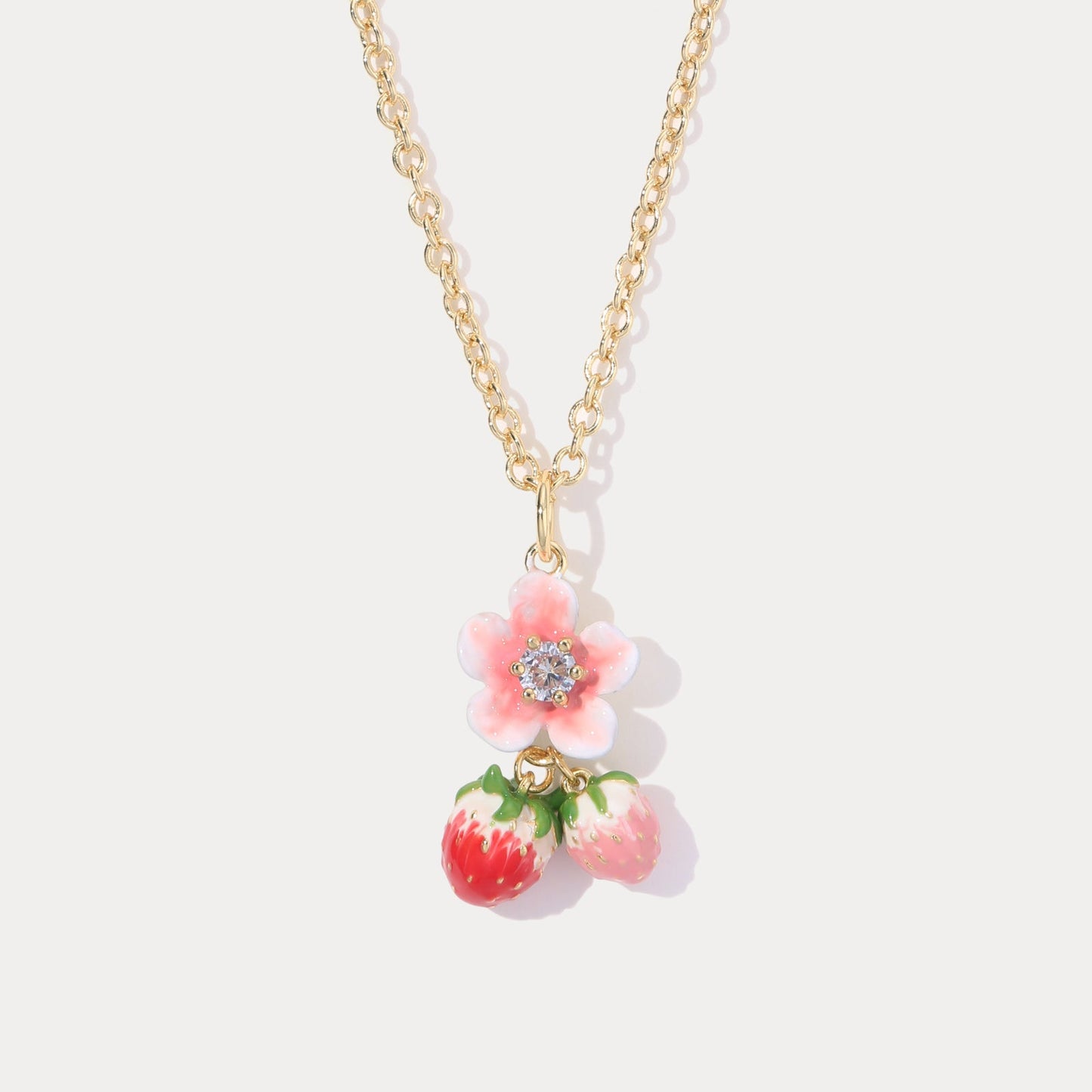 Strawberry Blossom Necklace