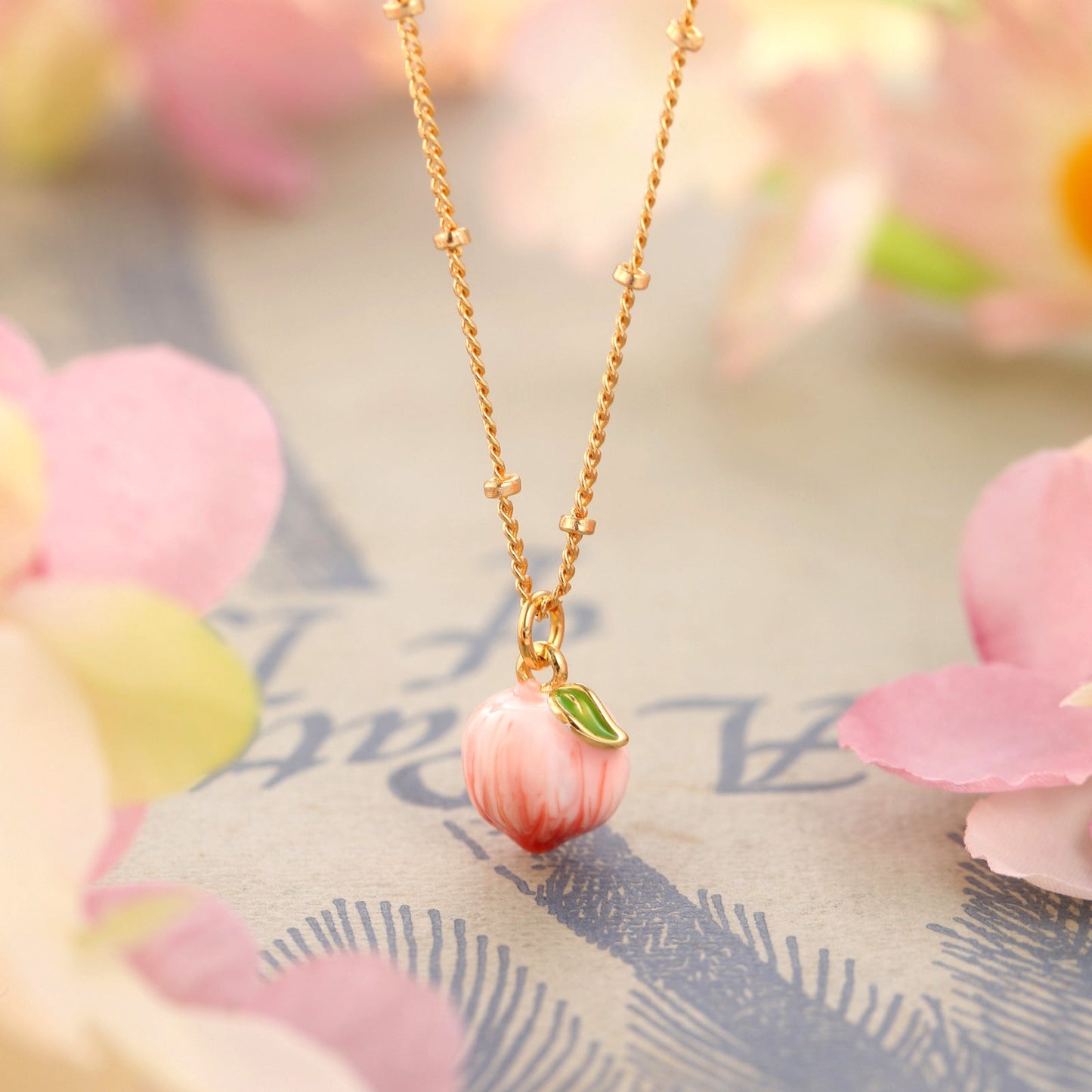 Peach Necklace