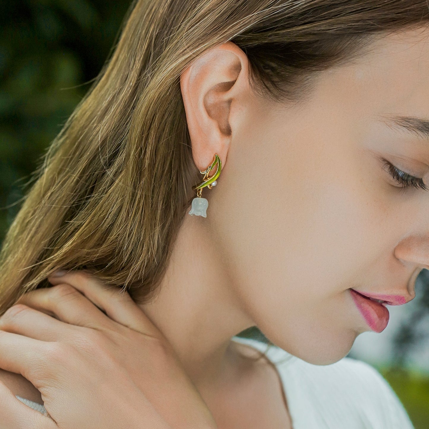 Lily of The Valley Drop Earrings