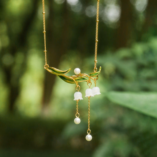 Lily of the Valley Drop Necklace