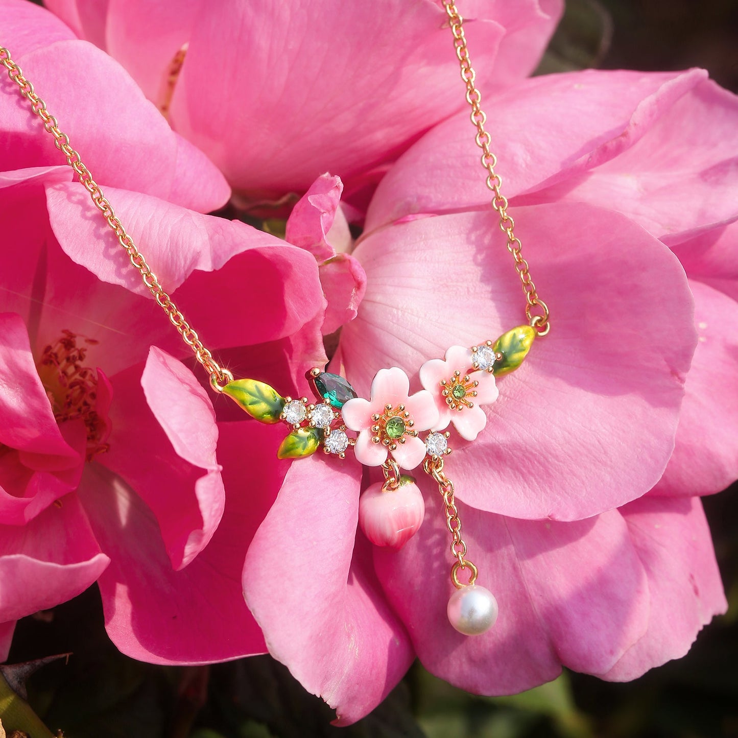 Peach Blossom Necklace