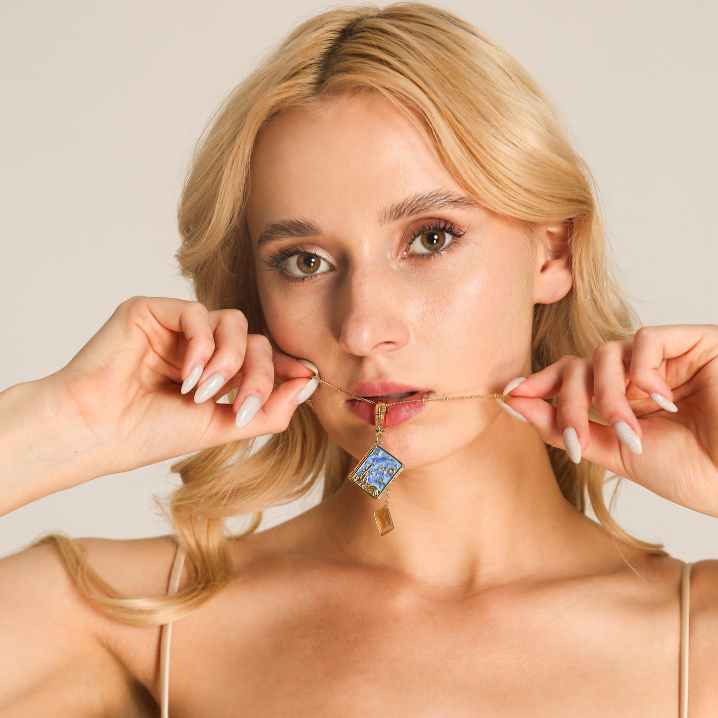 Starry Night Locket Necklace