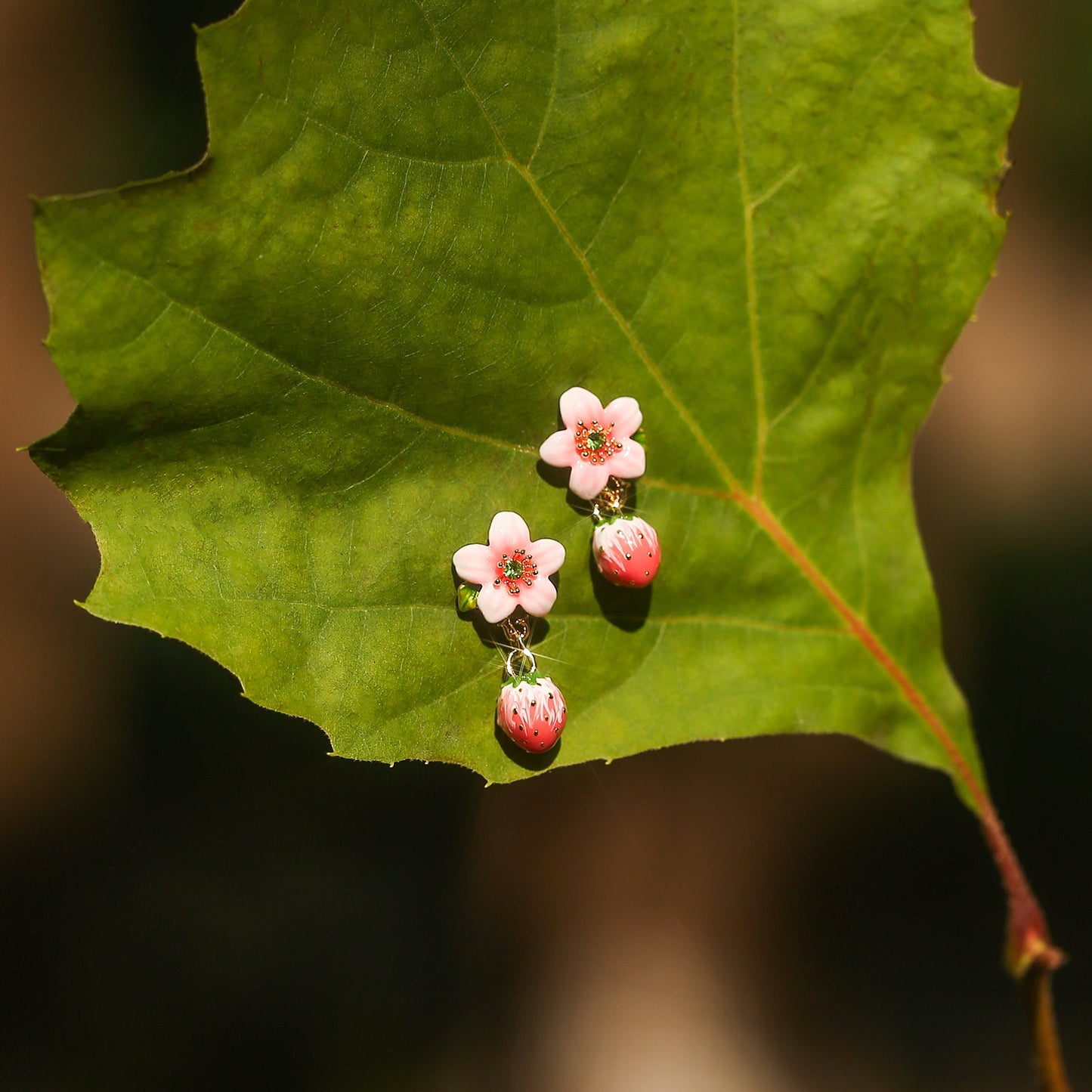 Strawberry Blossom Earrings