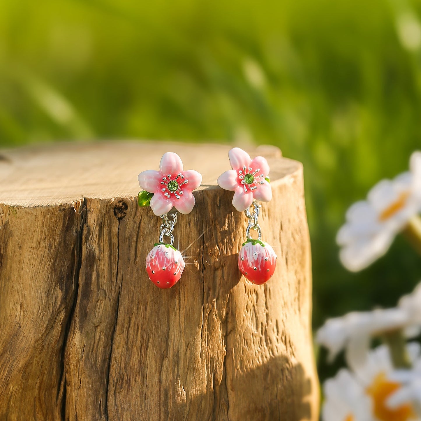 Strawberry Blossom Earrings