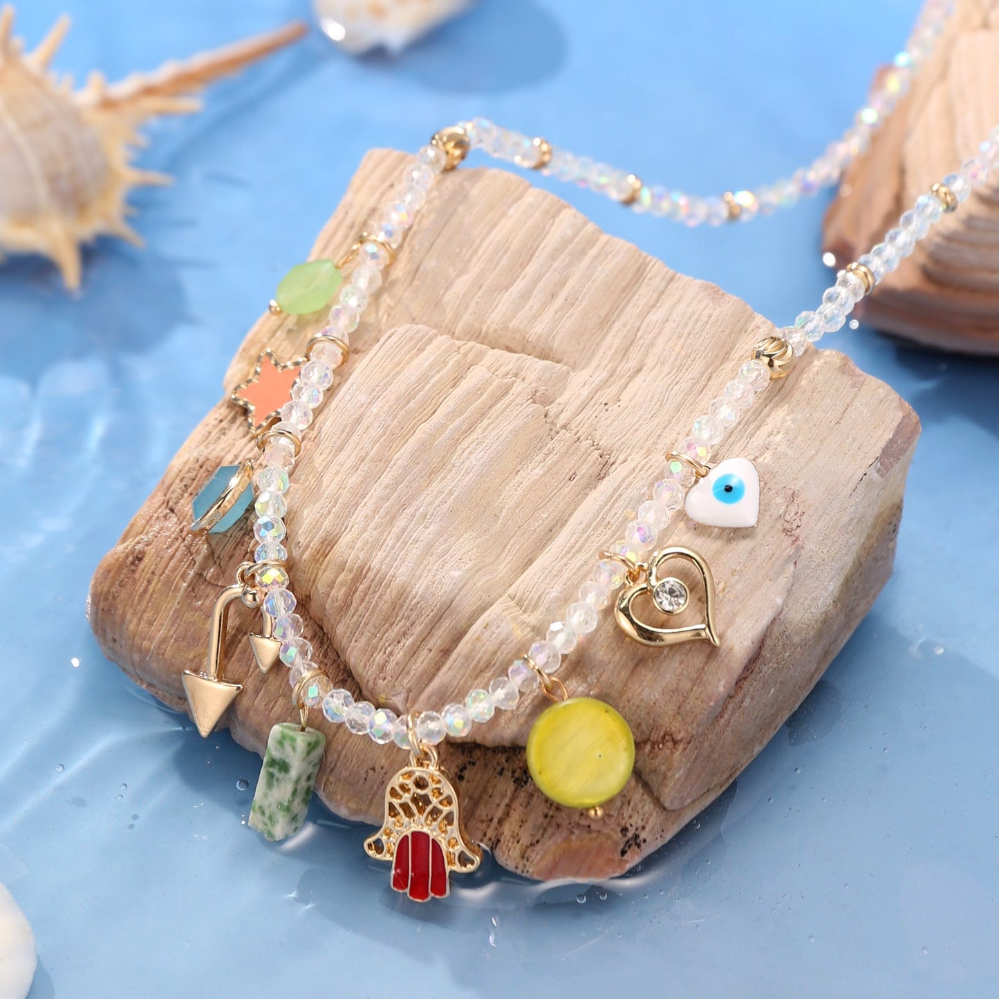 Evil Eye Colorful Beaded Necklace