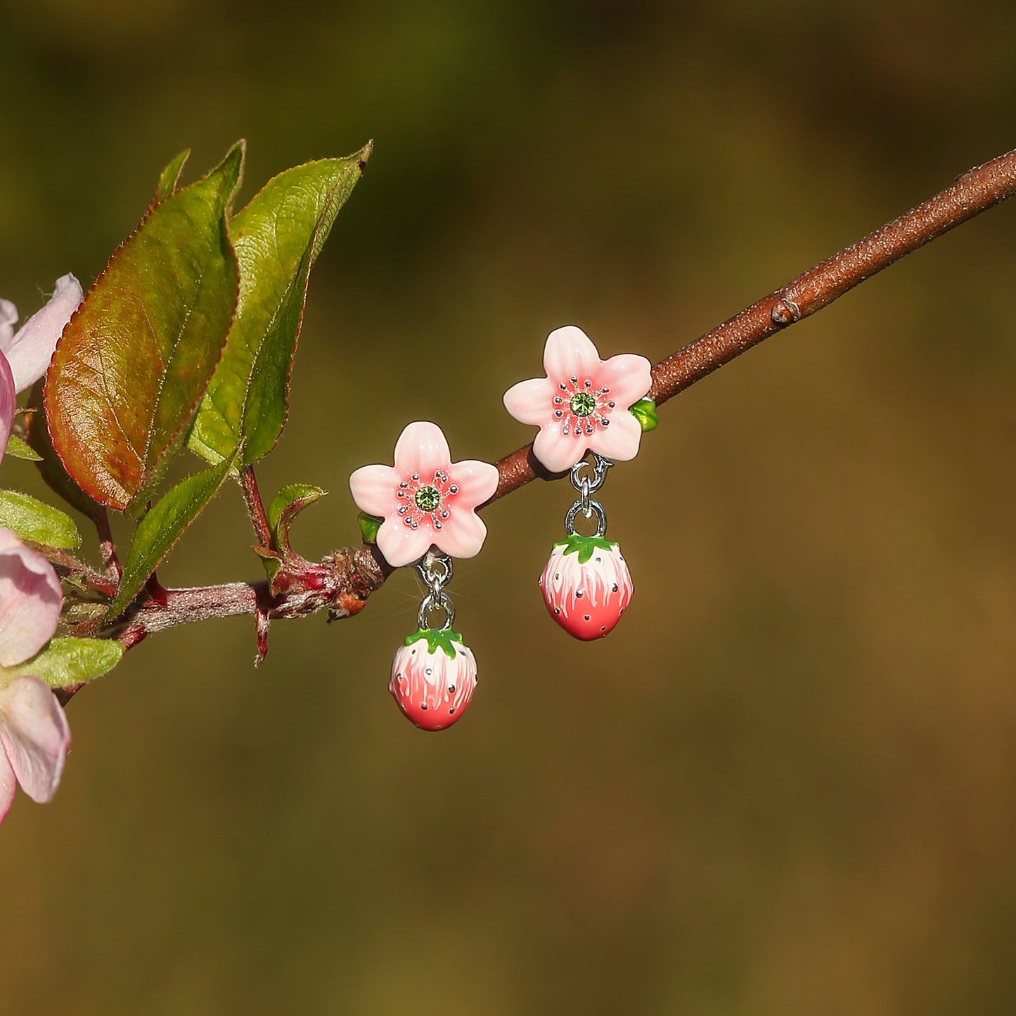 Strawberry Blossom Earrings