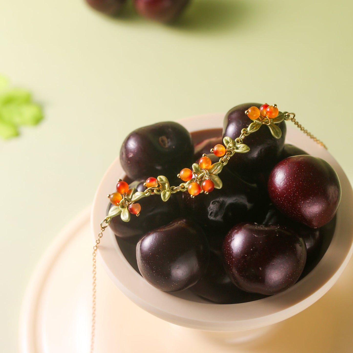 Orange Berry Necklace