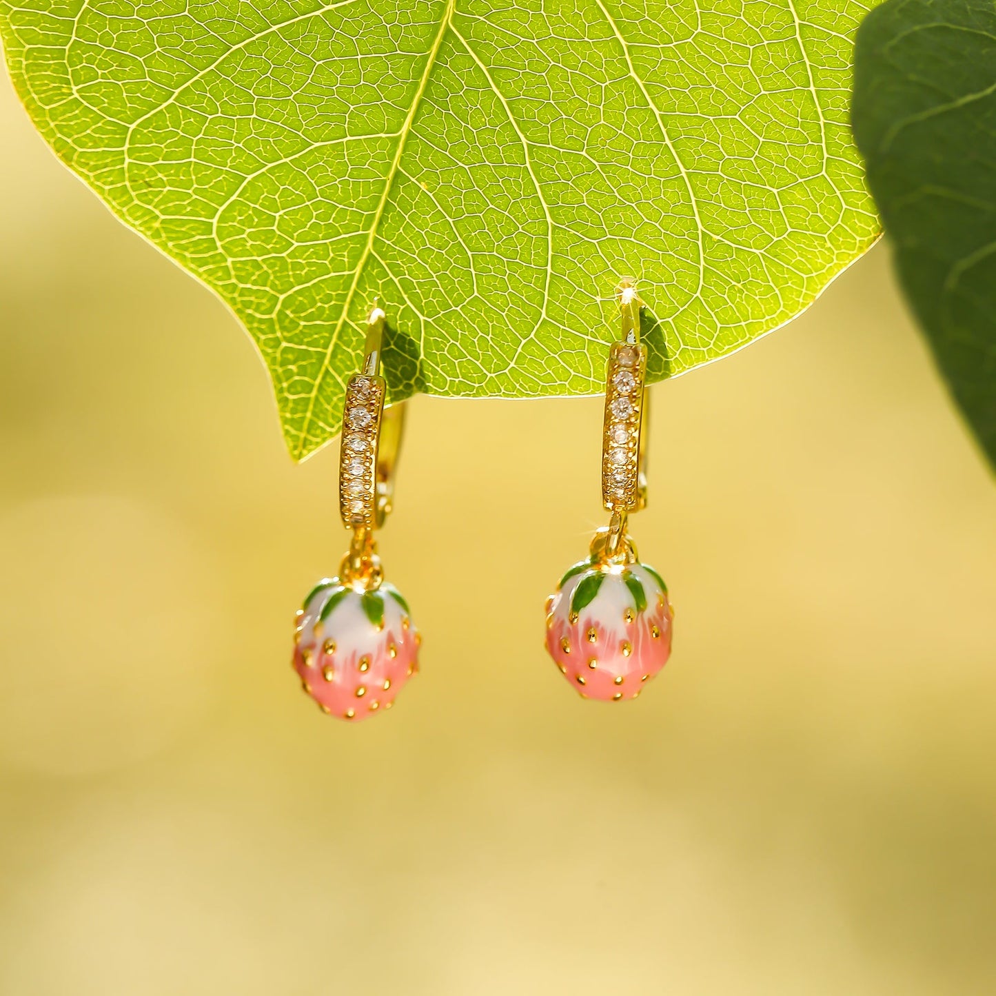 Strawberry Drop Earrings