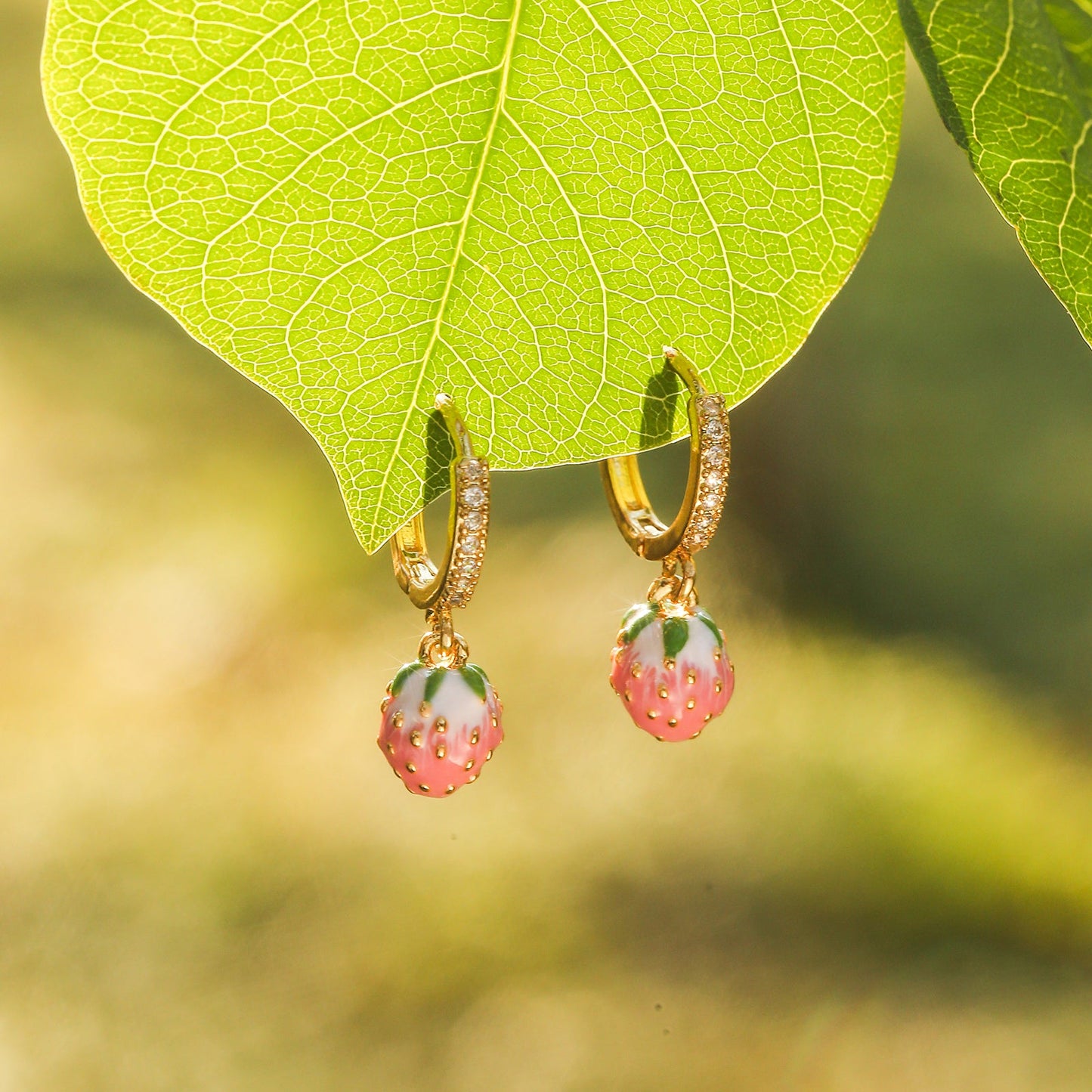 Strawberry Drop Earrings