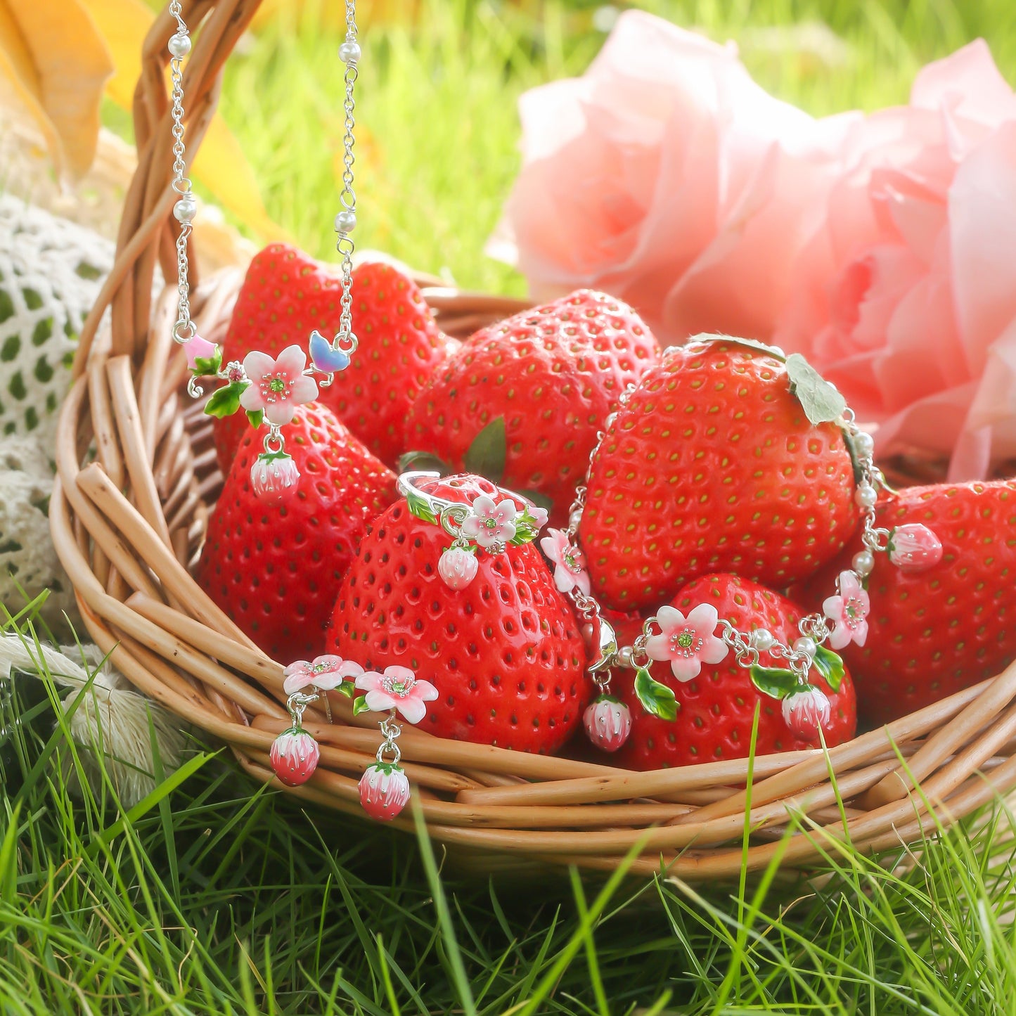 Strawberry Blossom Earrings