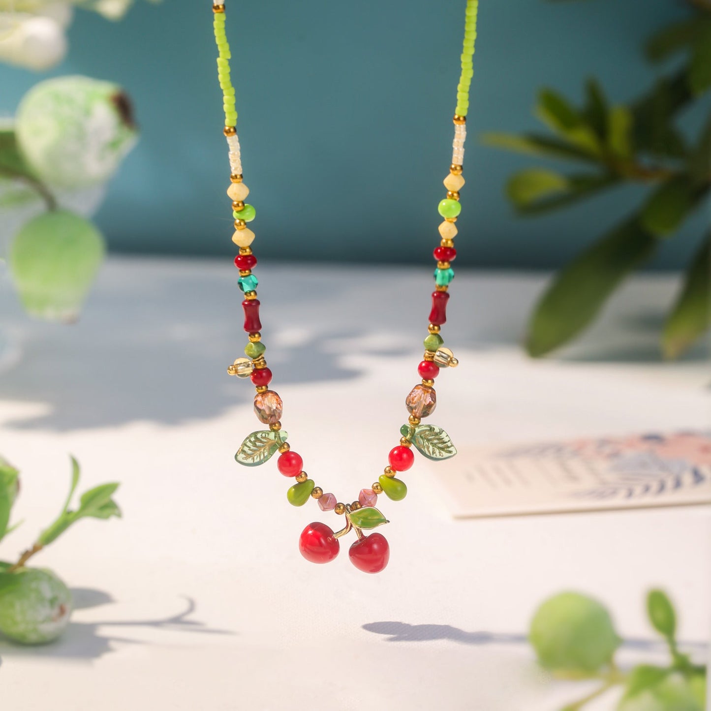 Cherry Beads Necklace