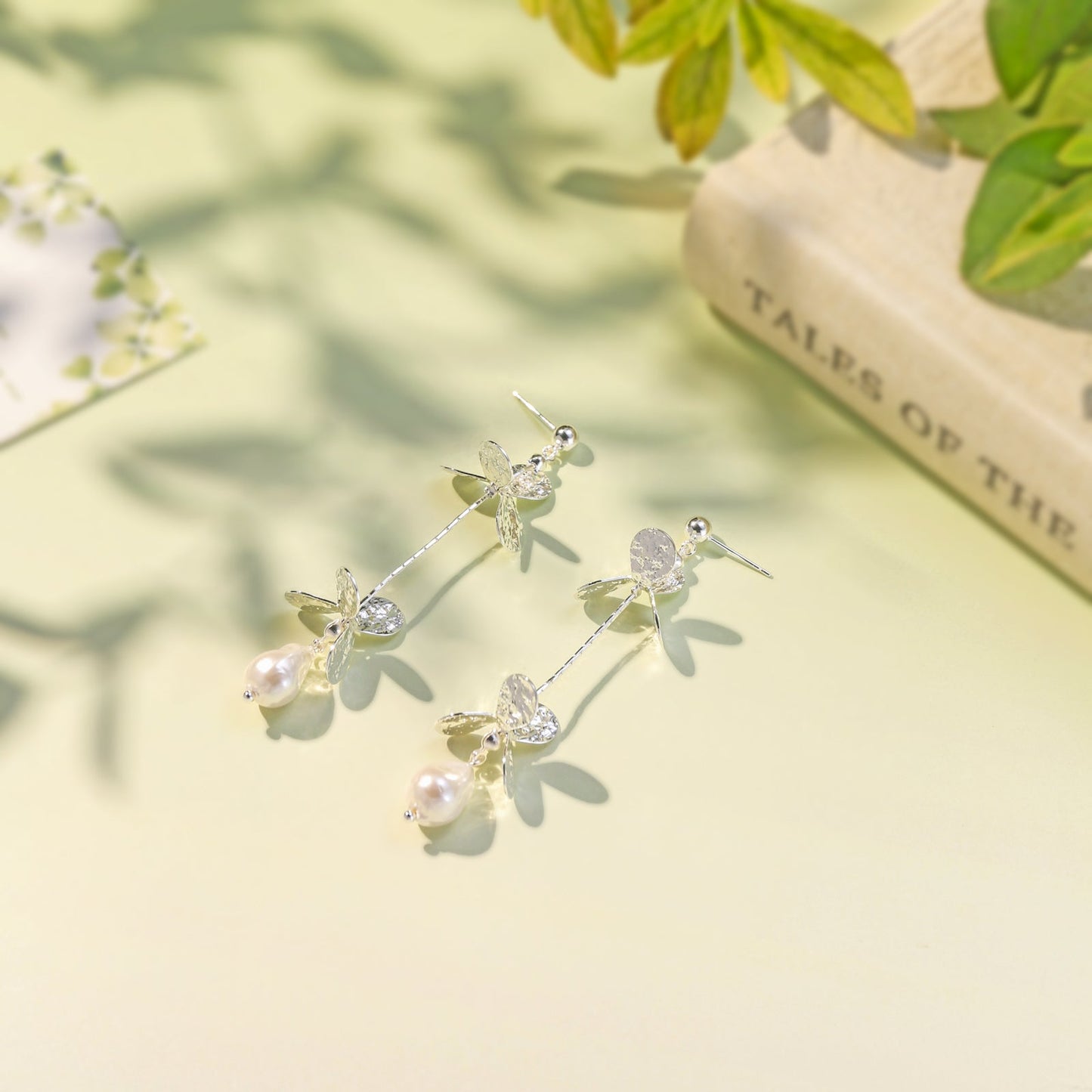 Silver Pearl Earrings