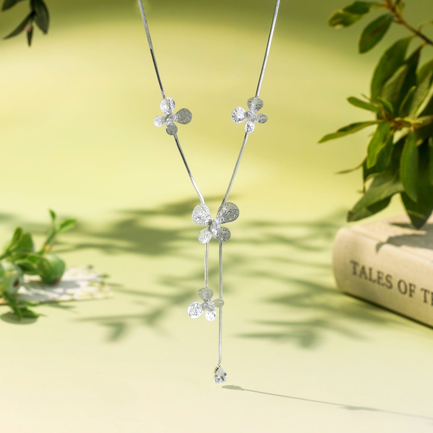 Flowers Tassel Necklace