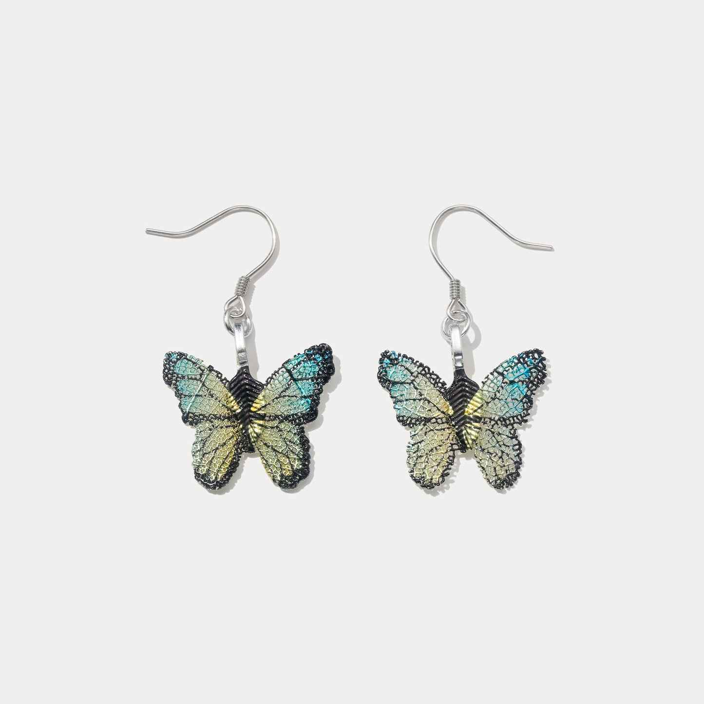 Green Butterfly Earrings