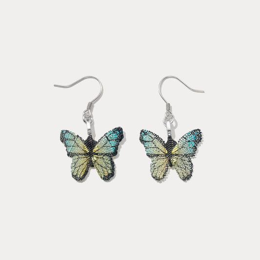 Green Butterfly Earrings