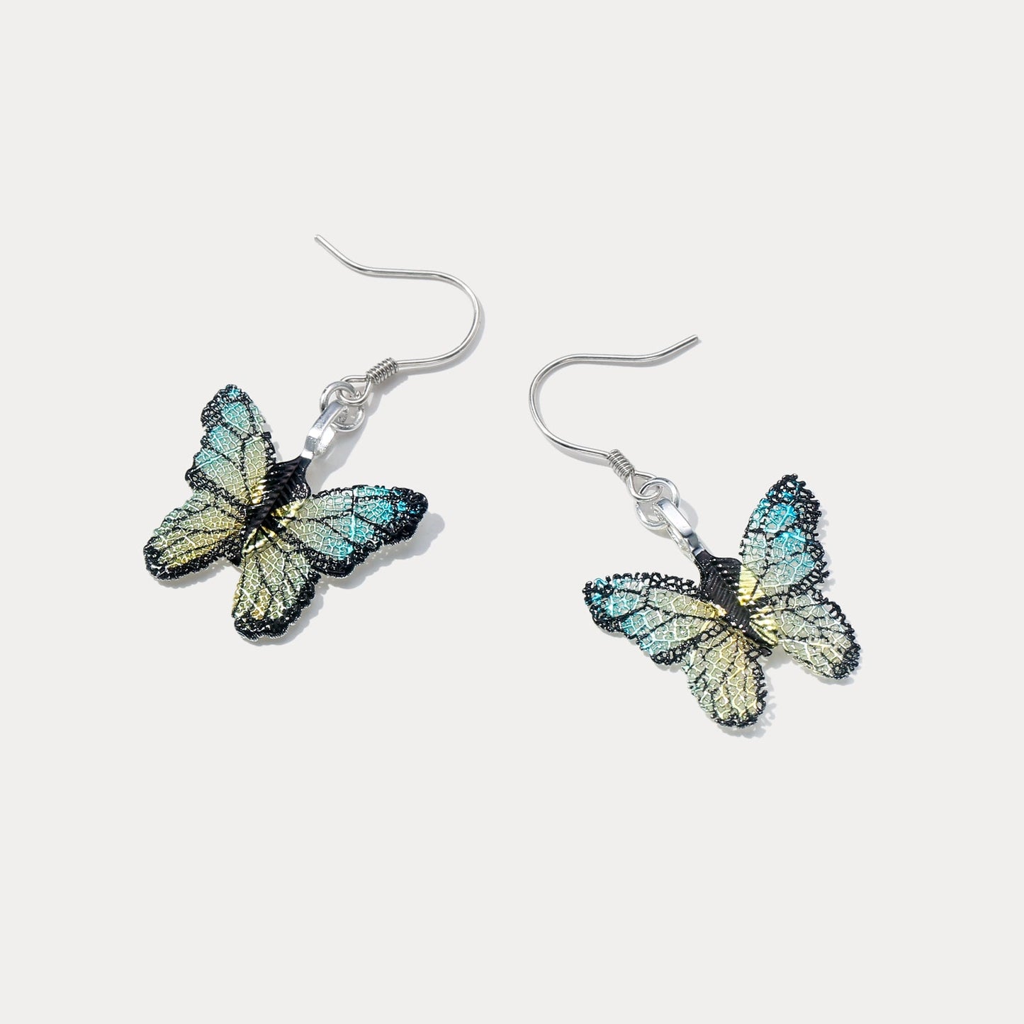 Green Butterfly Earrings