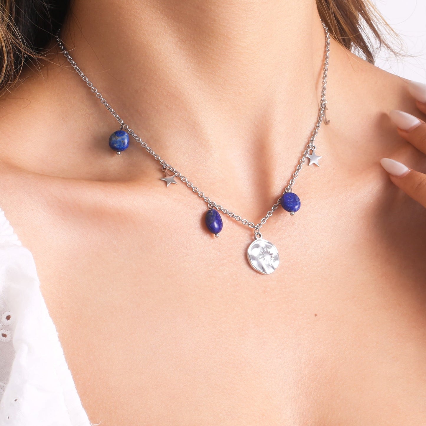 Compass Beaded Necklace