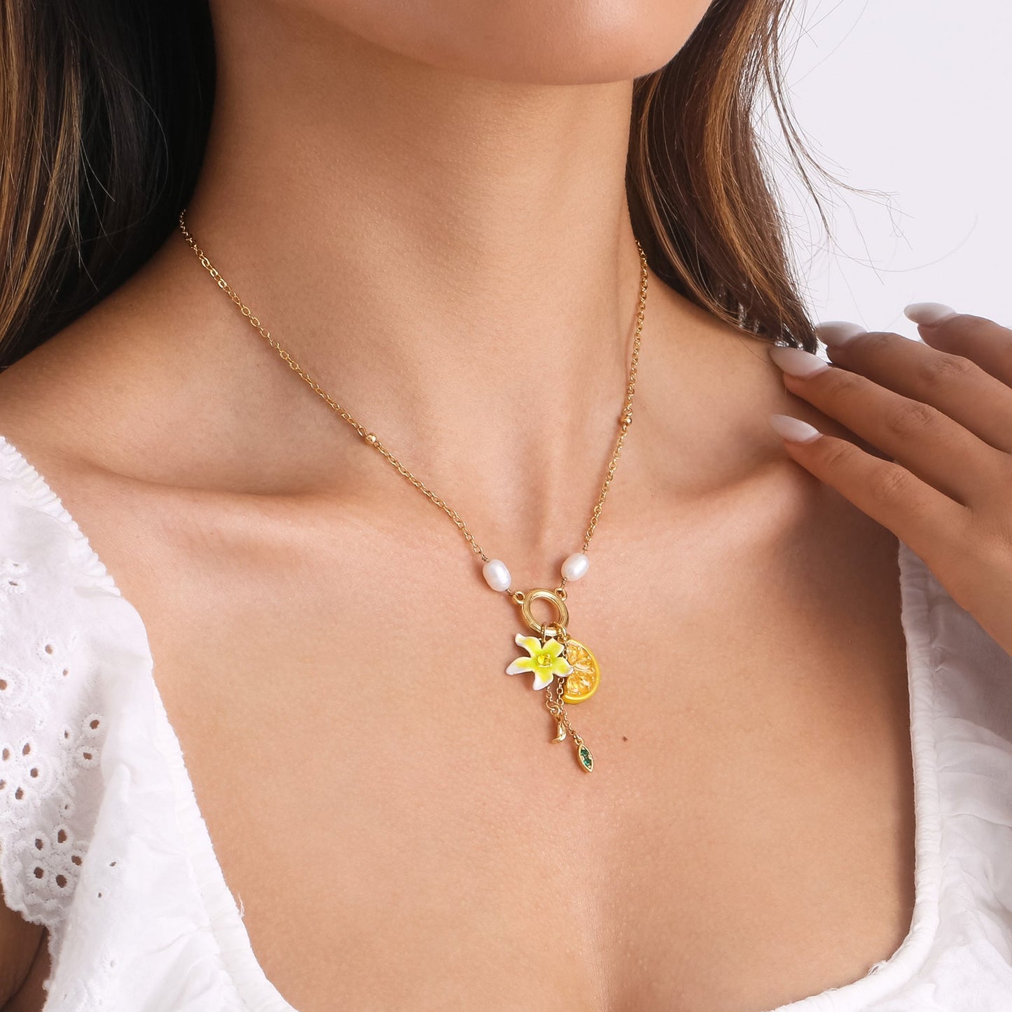 Lemon Flower Necklace