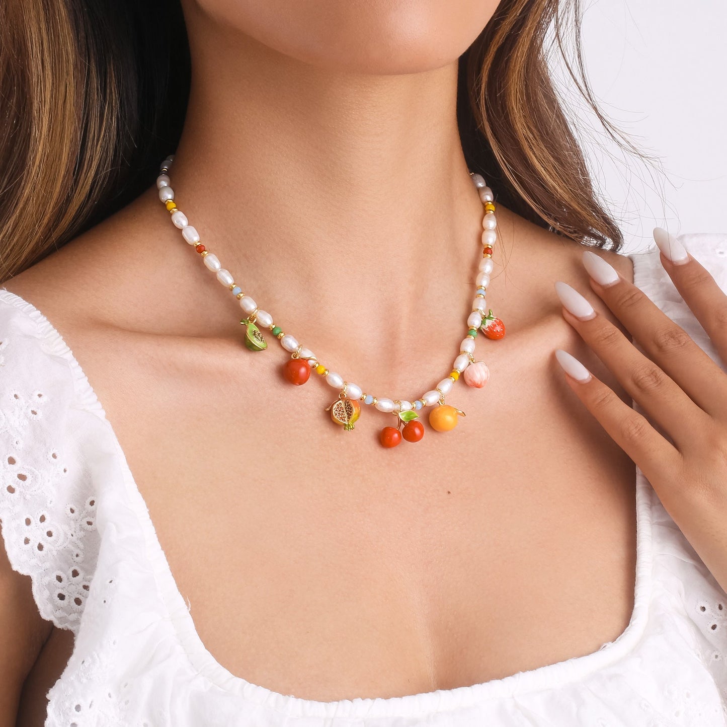 Pearl Fruit Necklace