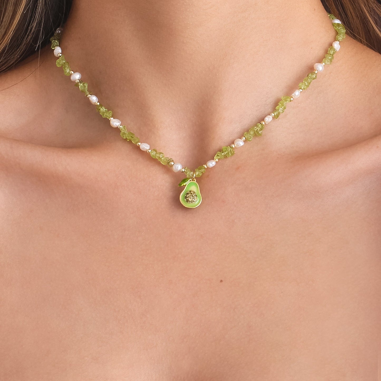 Pearl Avocado Necklace