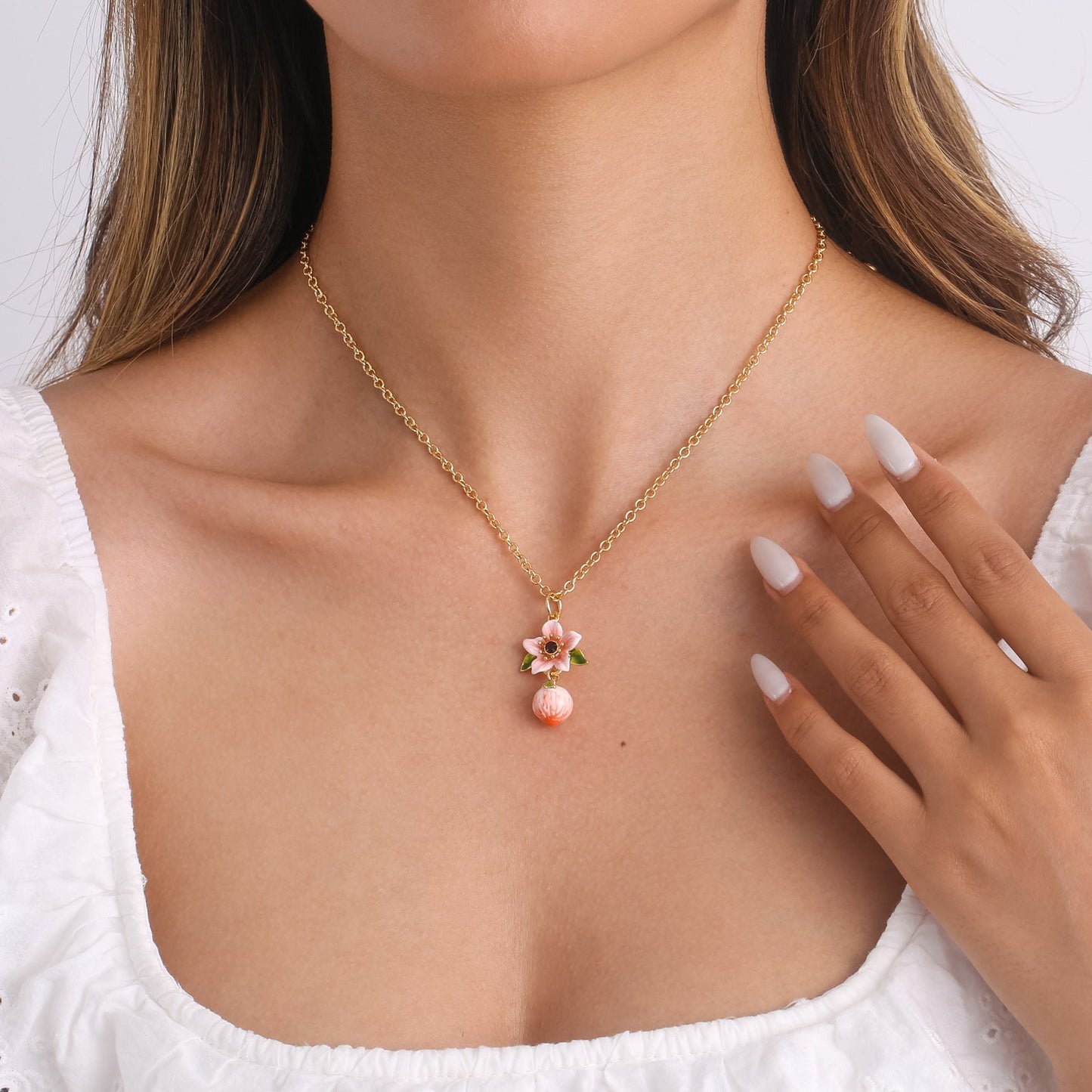Peach Blossom Necklace