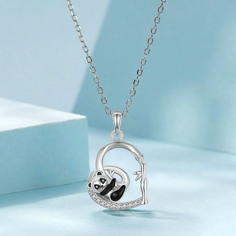 Heart Panda Necklace