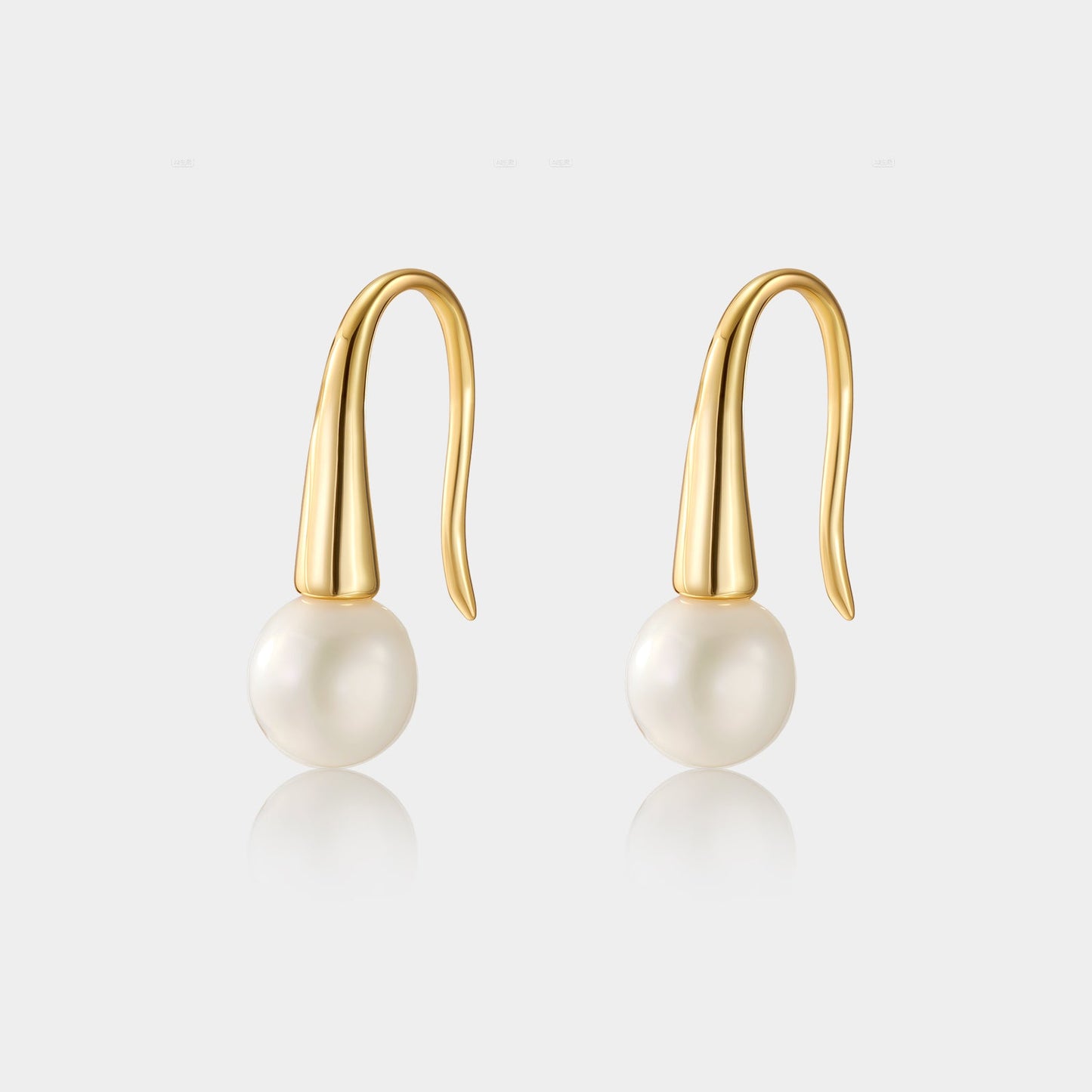 Gold and Pearl Earrings
