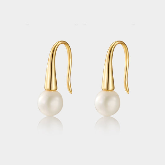 Gold and Pearl Earrings