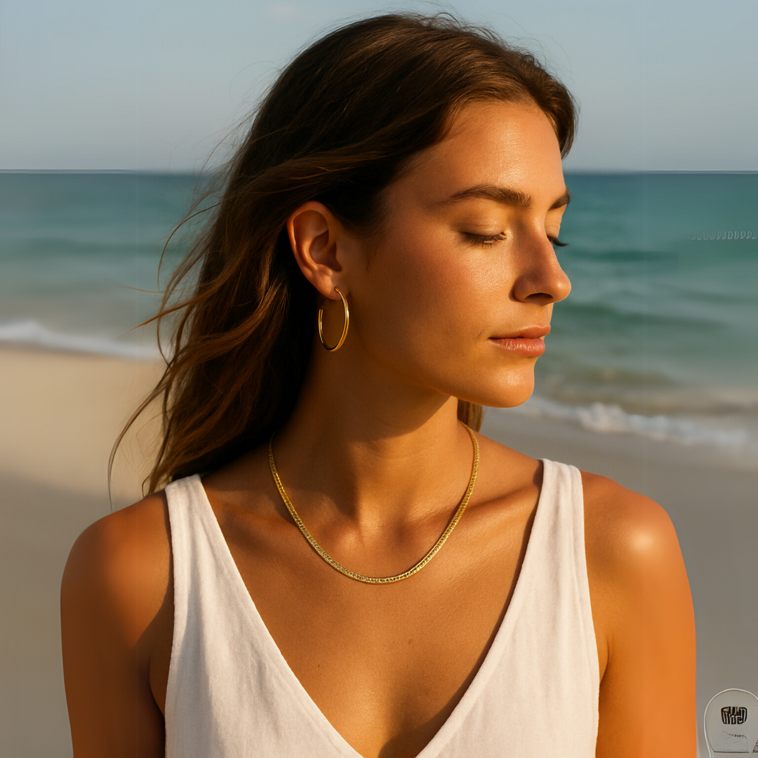 Hoop Earrings– Gold & Silver Sizes 20–50mm