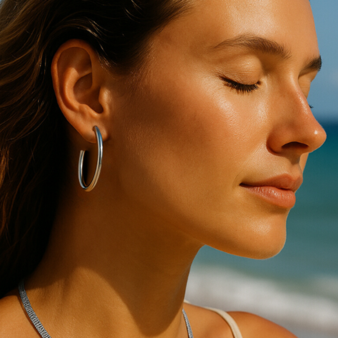 Hoop Earrings– Gold & Silver Sizes 20–50mm