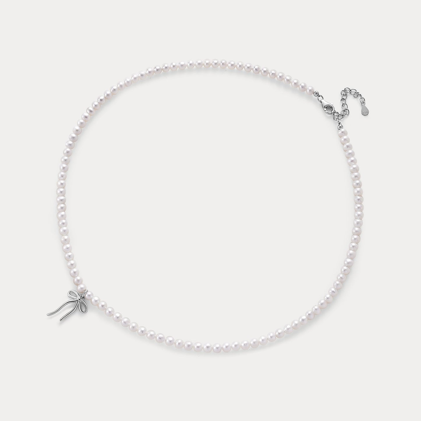 Pearl Bow Necklace