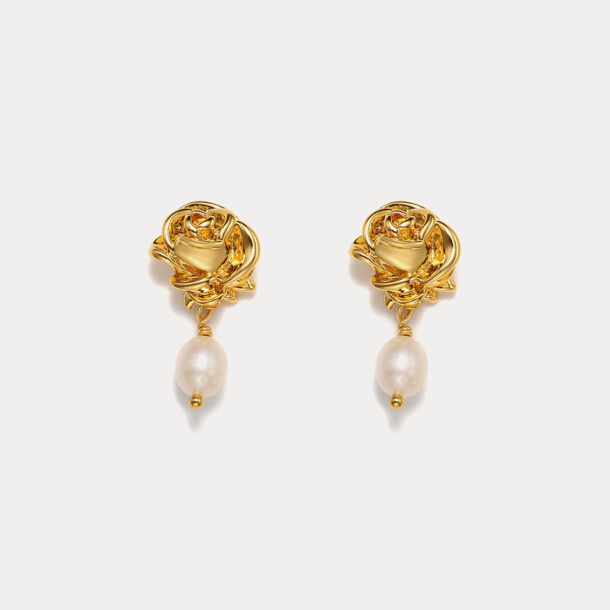 Tears of Rose Pearl Earrings
