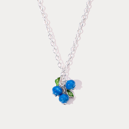 Silver Blueberry Necklace