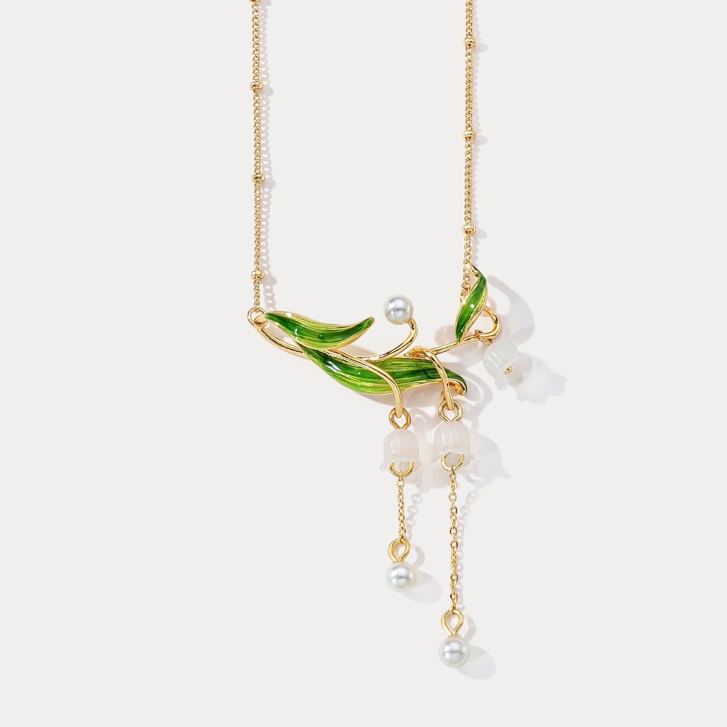 Lily of the Valley Drop Necklace