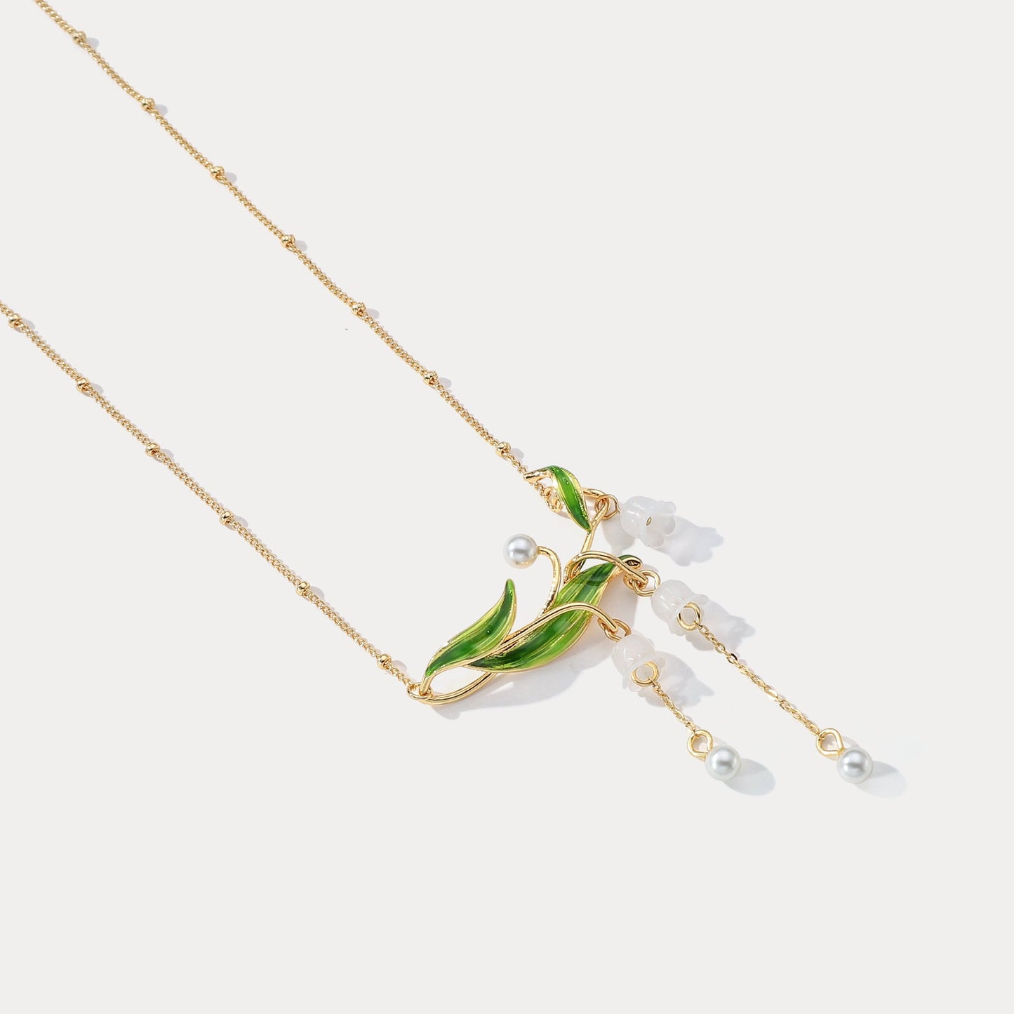 Lily of the Valley Drop Necklace