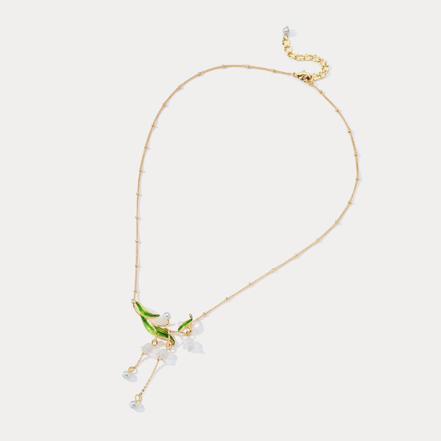 Lily of the Valley Drop Necklace