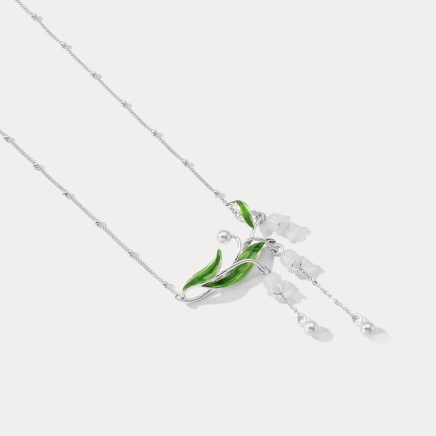 Lily of the Valley Drop Necklace