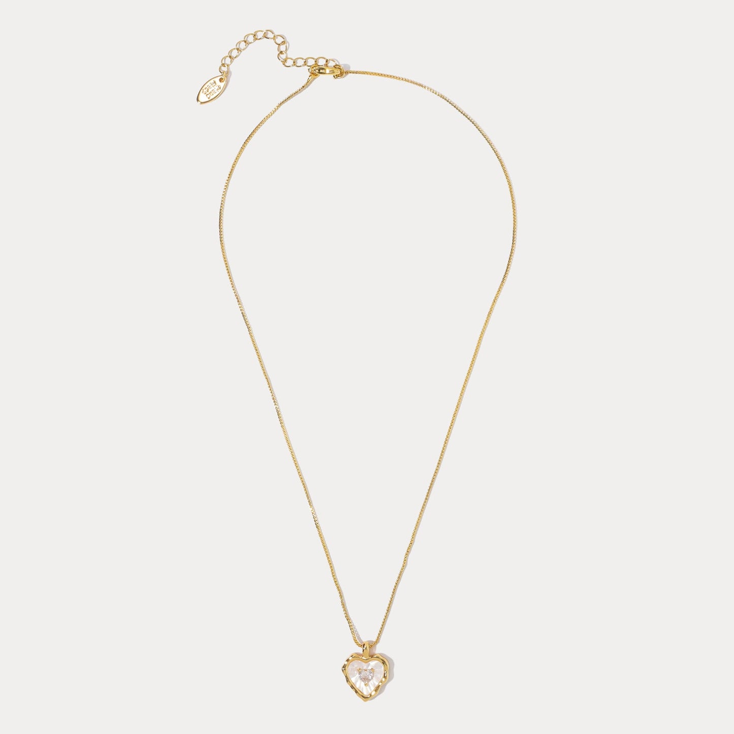 Shell Heart Pendant Necklace