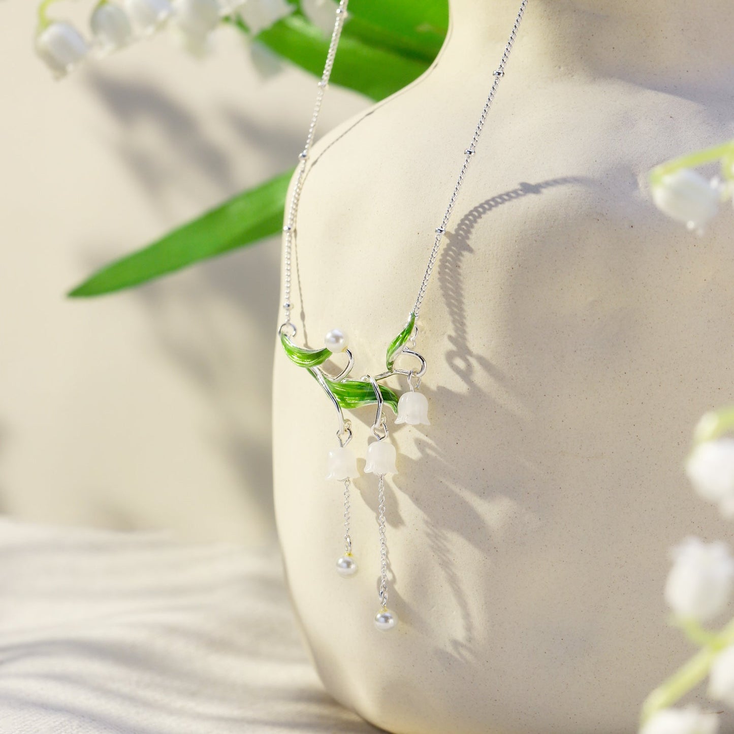 Lily of the Valley Drop Necklace